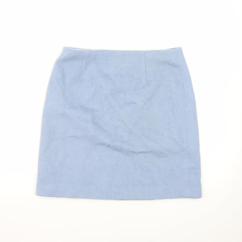 Boden Women's Blue Wool Pencil Skirt Size 10