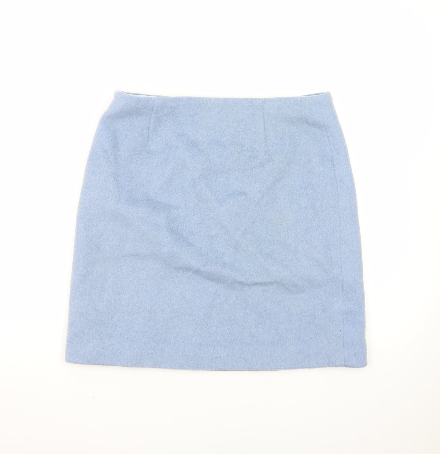 Boden Women's Blue Wool Pencil Skirt Size 10