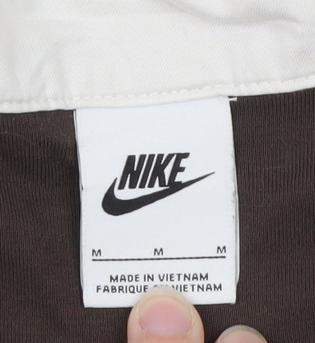 Nike Men’s Brown Long Sleeve Polo Shirt M Classic Sports Style