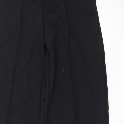 Marks and Spencer Women’s Black Wide-Leg Trousers Size 10 Long