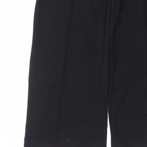 Marks and Spencer Women’s Black Wide-Leg Trousers Size 10 Long