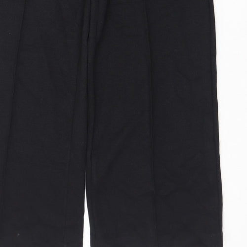 Marks and Spencer Women’s Black Wide-Leg Trousers Size 10 Long