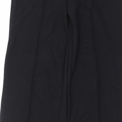 Marks and Spencer Women’s Black Wide-Leg Trousers Size 10 Long