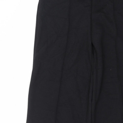 Marks and Spencer Women’s Black Wide-Leg Trousers Size 10 Long