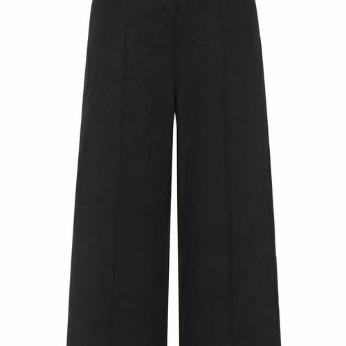 Marks and Spencer Women’s Black Wide-Leg Trousers Size 10 Long