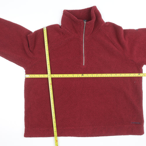 Craghoppers Women Red Fleece 1/2 Zip Pullover Jumper Size 20