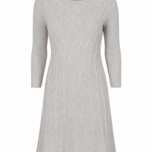 Monsoon Women’s Grey Wool Angora Knit Jumper Dress Size S