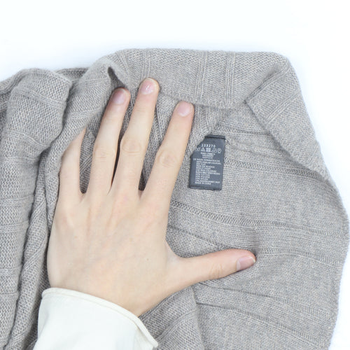 Monsoon Women’s Grey Wool Angora Knit Jumper Dress Size S