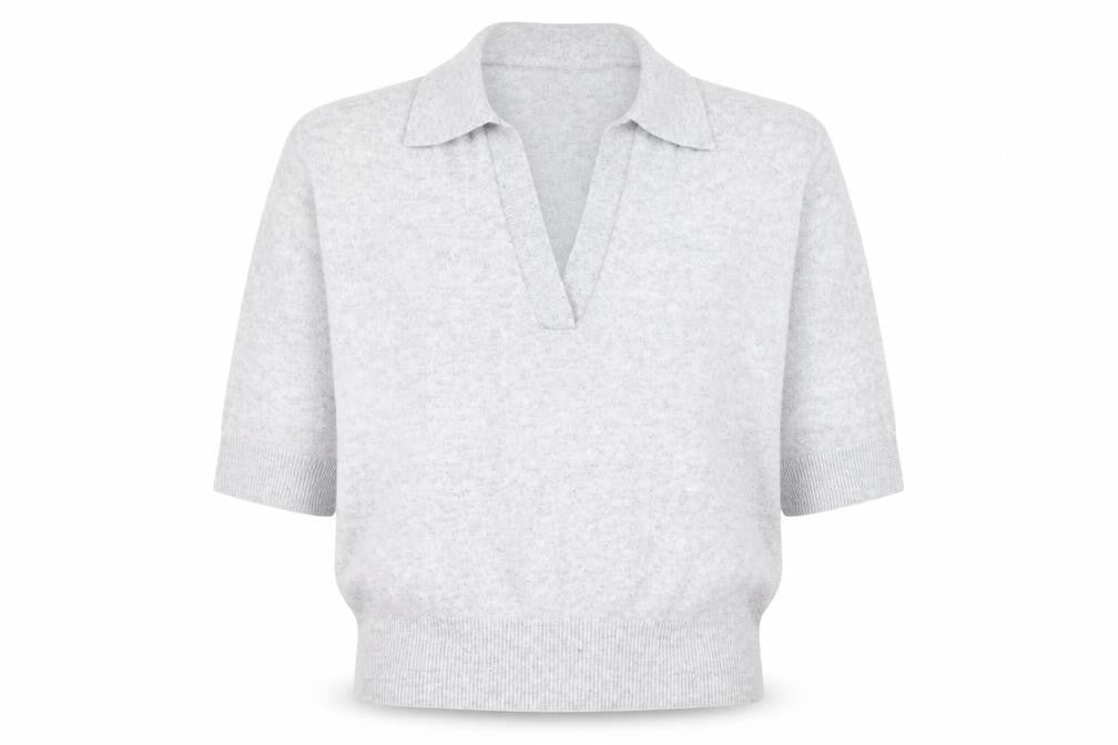 H&M Men's Grey Collared Pullover Jumper Size M