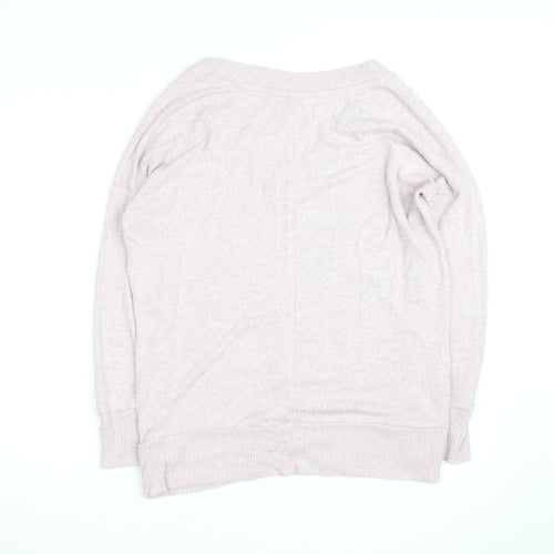 Next Men Pink V-Neck Knit Pullover Jumper Size L