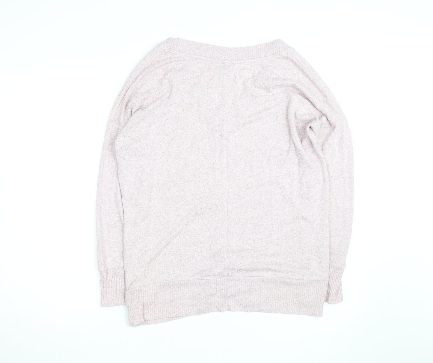 Next Men Pink V-Neck Knit Pullover Jumper Size L