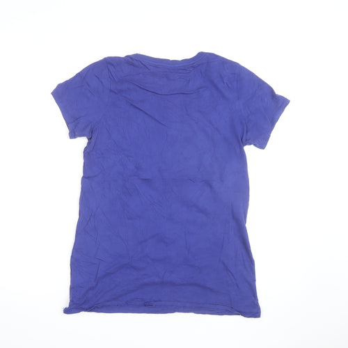 Nike Women's Blue Just Do It T-Shirt Size S Short Sleeve Cotton
