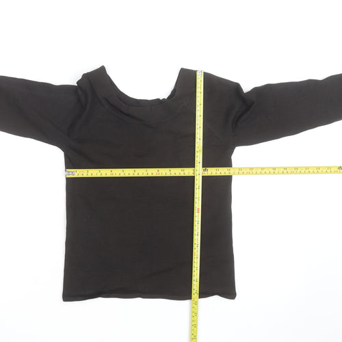 Hobbs Women’s Black Cotton Boat Neck Pullover Jumper Size 12