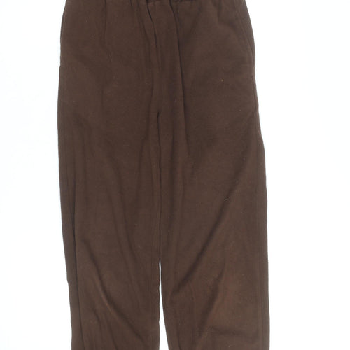 Collusion Women Brown Fleece Jogger Trousers Size 6