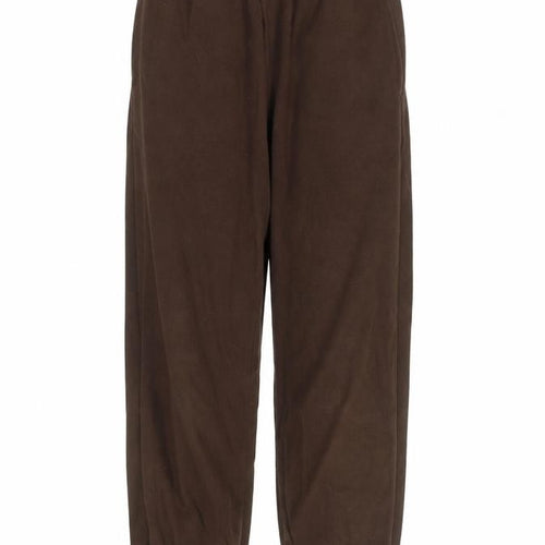 Collusion Women Brown Fleece Jogger Trousers Size 6
