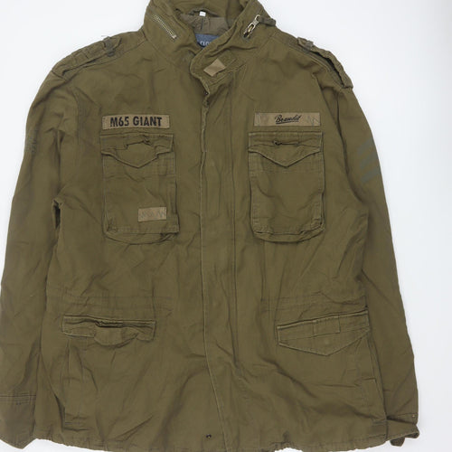Brandit Men's Khaki M65 Giant Military Jacket XXL Cotton Blend