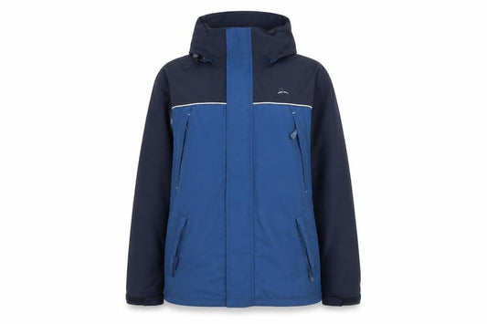 Front view of GTI Outdoor Women's Blue Waterproof Parka Jacket, size S