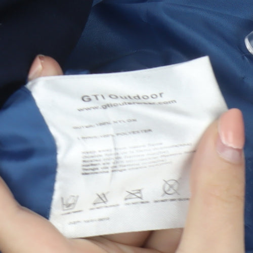 GTI Outdoor Women's Blue Waterproof Parka Jacket Size S