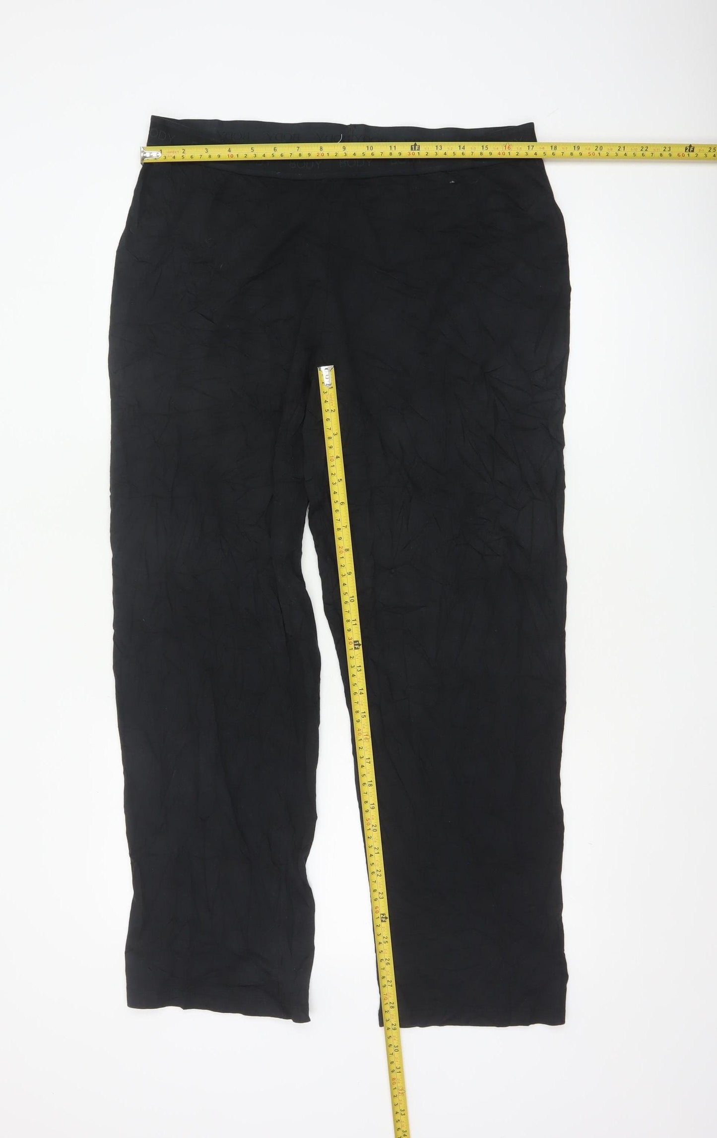 Marks and Spencer Body Men's Black Jersey Cotton Modal Sweatpants Size 18