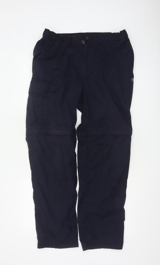 Craghoppers Men's Navy Convertible Cargo Trousers Size 34R