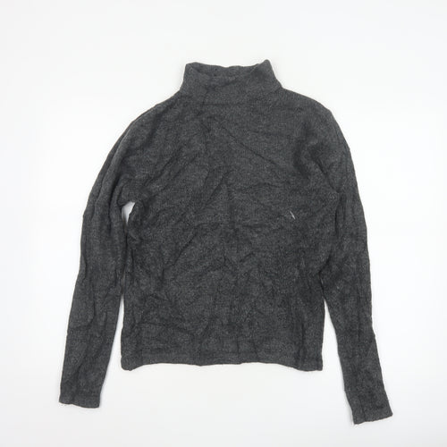 Brave Soul Women's Grey Roll Neck Knit Jumper Size 16