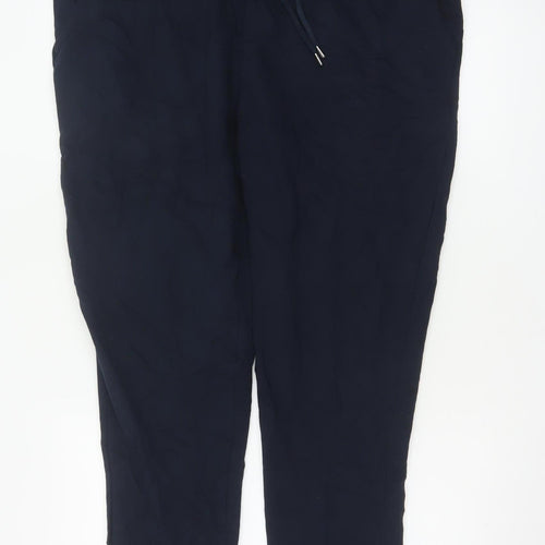 Marks and Spencer Men's Blue XL Jogger Trousers Cotton Blend