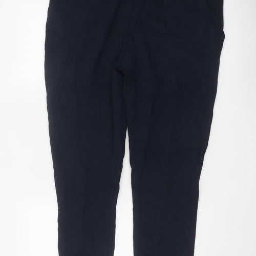 Marks and Spencer Men's Blue XL Jogger Trousers Cotton Blend