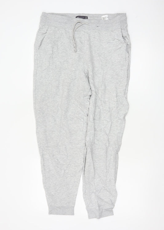Marks and Spencer Women’s Grey Cotton Blend Jogger Trousers Size 14