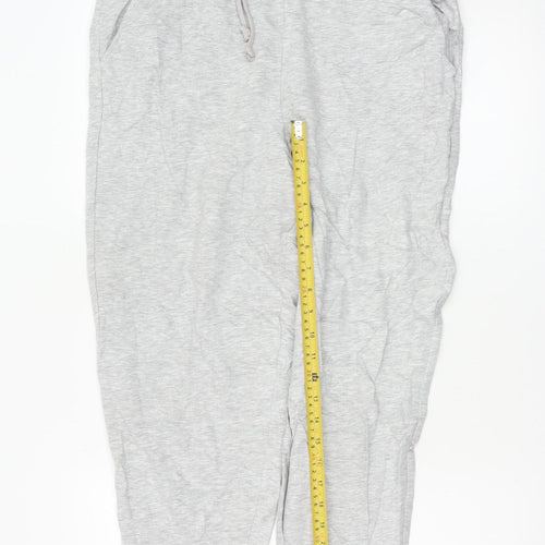 Marks and Spencer Women’s Grey Cotton Blend Jogger Trousers Size 14