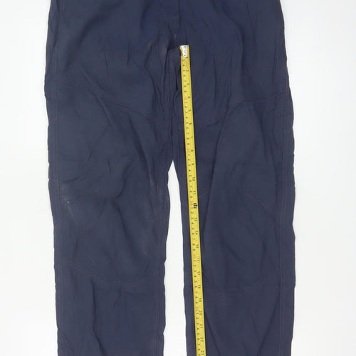 TOG24 Women's Blue Cargo Trousers Size 10 Long Polyamide Stretch