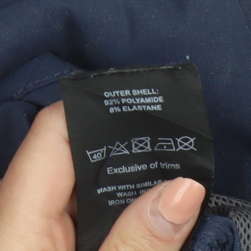 TOG24 Women's Blue Cargo Trousers Size 10 Long Polyamide Stretch