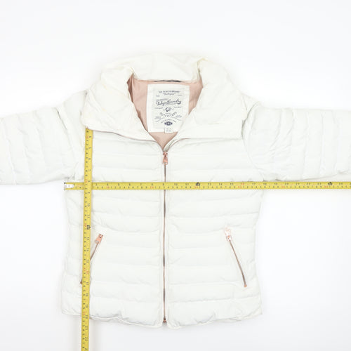 Tokyo Laundry Women’s White Puffer Jacket UK 8 XS Lightweight Quilted