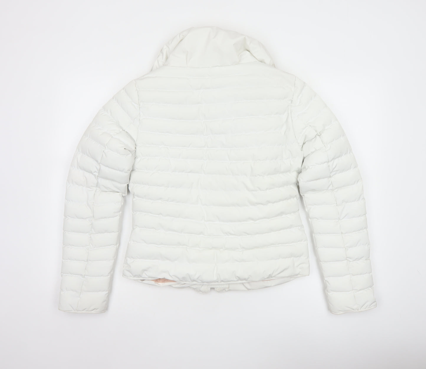 Tokyo Laundry Women’s White Puffer Jacket UK 8 XS Lightweight Quilted