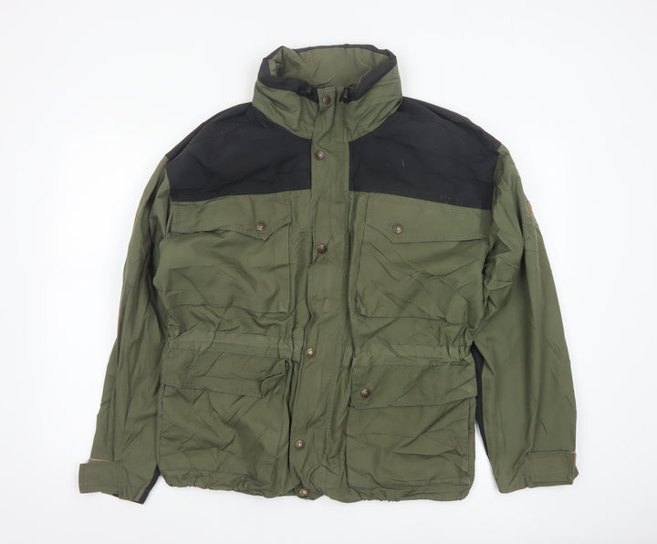 Fjällräven Women's Green XS Parka Jacket Windproof Outdoor Style