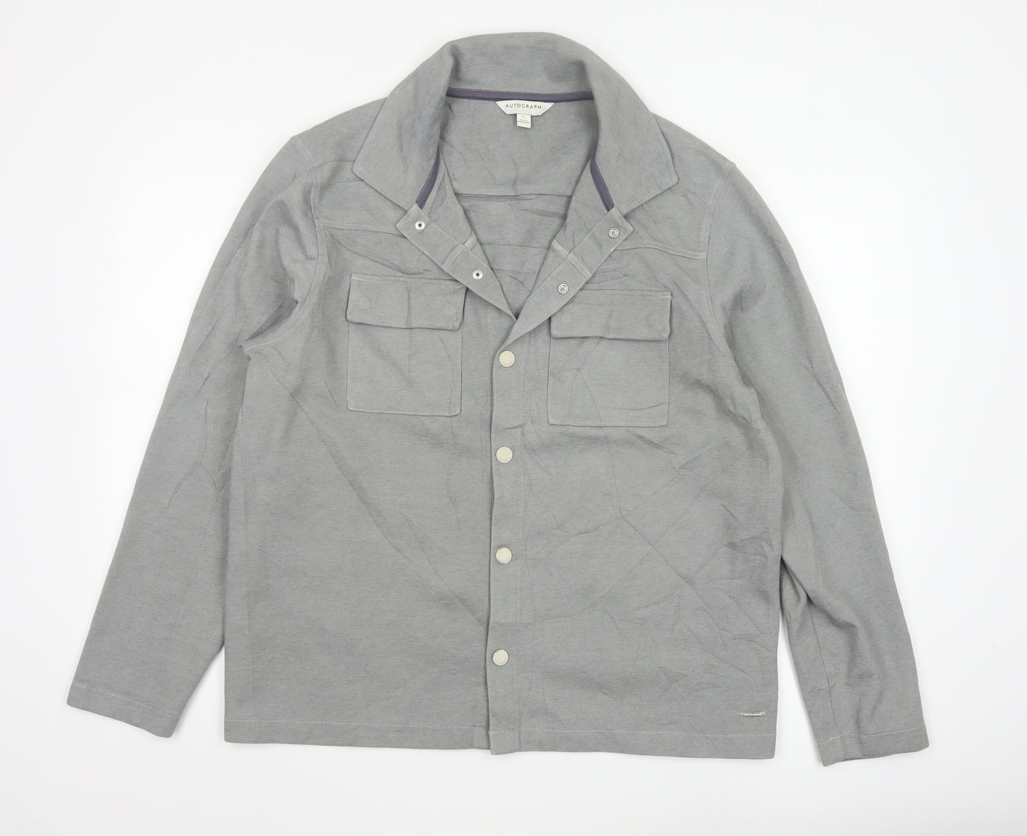 Marks and Spencer Autograph Men's Grey L Casual Lightweight Jacket