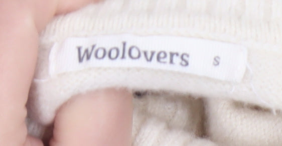 WoolOvers Women Green Fair Isle Roll Neck Lambswool Jumper Size S