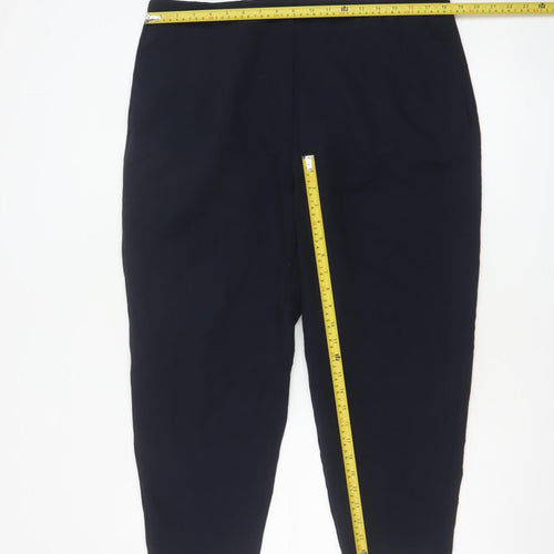 Marks and Spencer Womens Black Size 18 Short Stretch Trousers