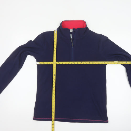 Peter Storm Women's Navy 1/2 Zip Fleece Pullover Size 12 Outdoor Warm Lined