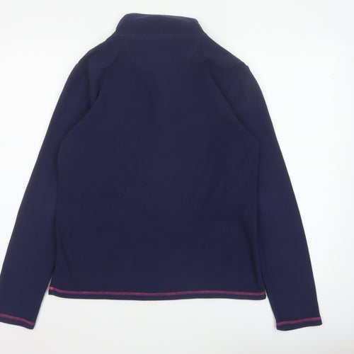 Peter Storm Women's Navy 1/2 Zip Fleece Pullover Size 12 Outdoor Warm Lined
