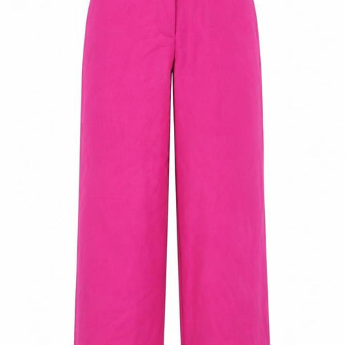 Marks and Spencer Women’s Pink Wide-Leg Belted Trousers Size 8 Regular