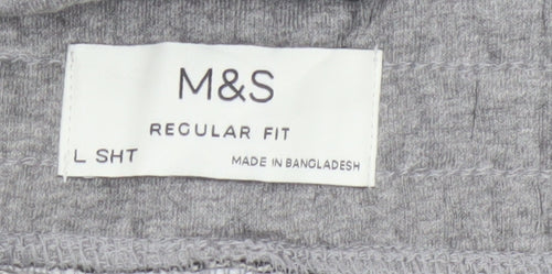 Marks and Spencer Mens Grey Regular Fit Jogger Trousers L