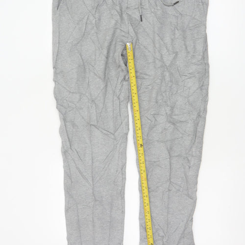 Marks and Spencer Men's Grey Regular Fit Sweatpants Size L