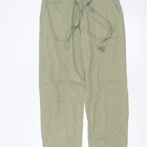 Marks and Spencer Per Una Women’s Green Cargo Belted Trousers Size 14