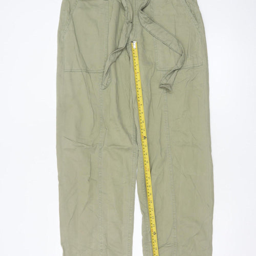 Marks and Spencer Per Una Women’s Green Cargo Belted Trousers Size 14