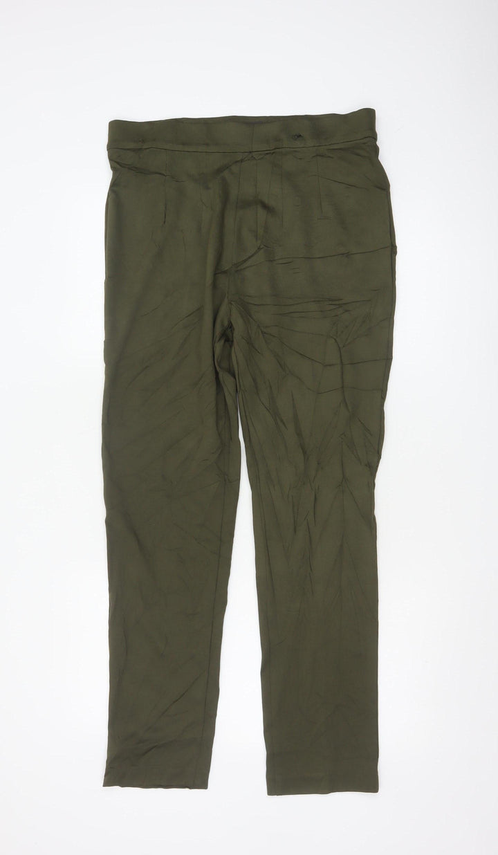 Marks and Spencer Women’s Green Stretch Jersey Trousers Size 14
