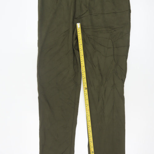 Marks and Spencer Women’s Green Stretch Jersey Trousers Size 14