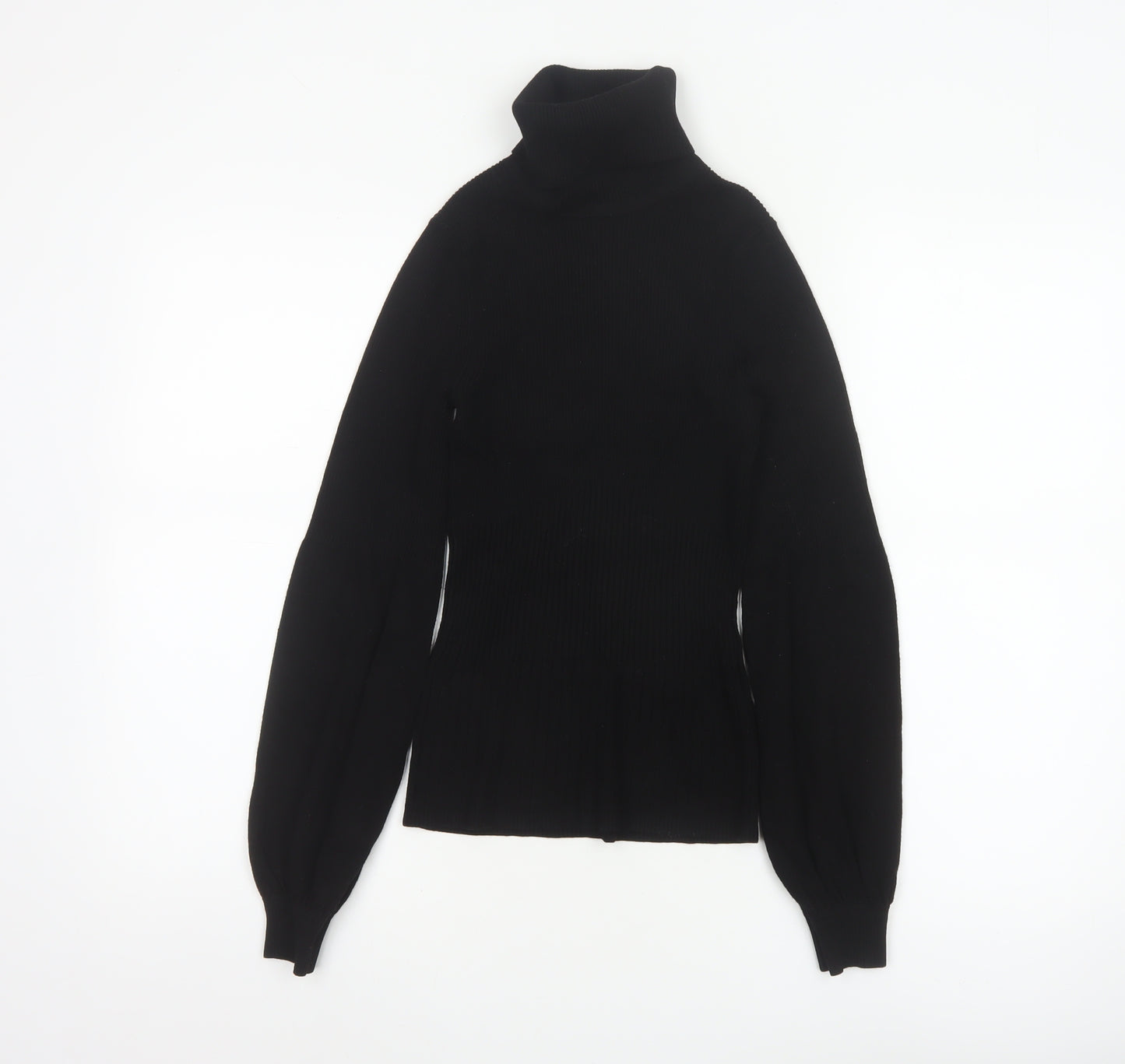 Karen Millen Women's Black Roll Neck Long Sleeve Slim Knit Jumper XS