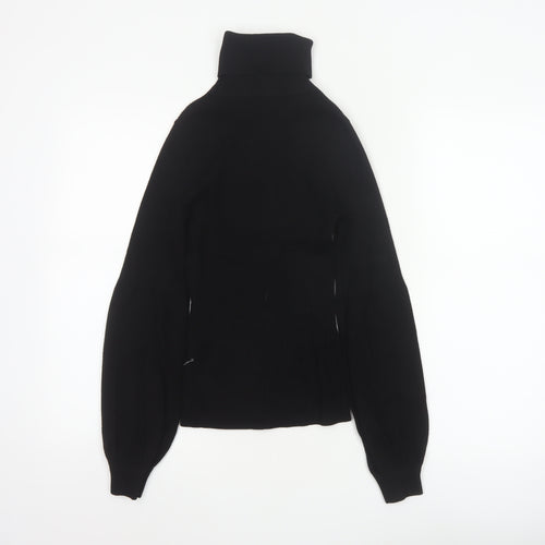 Karen Millen Women's Black Roll Neck Long Sleeve Slim Knit Jumper XS
