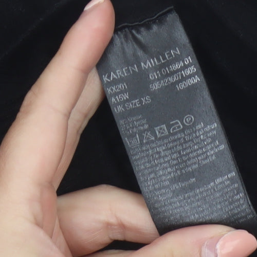 Karen Millen Women's Black Roll Neck Long Sleeve Slim Knit Jumper XS