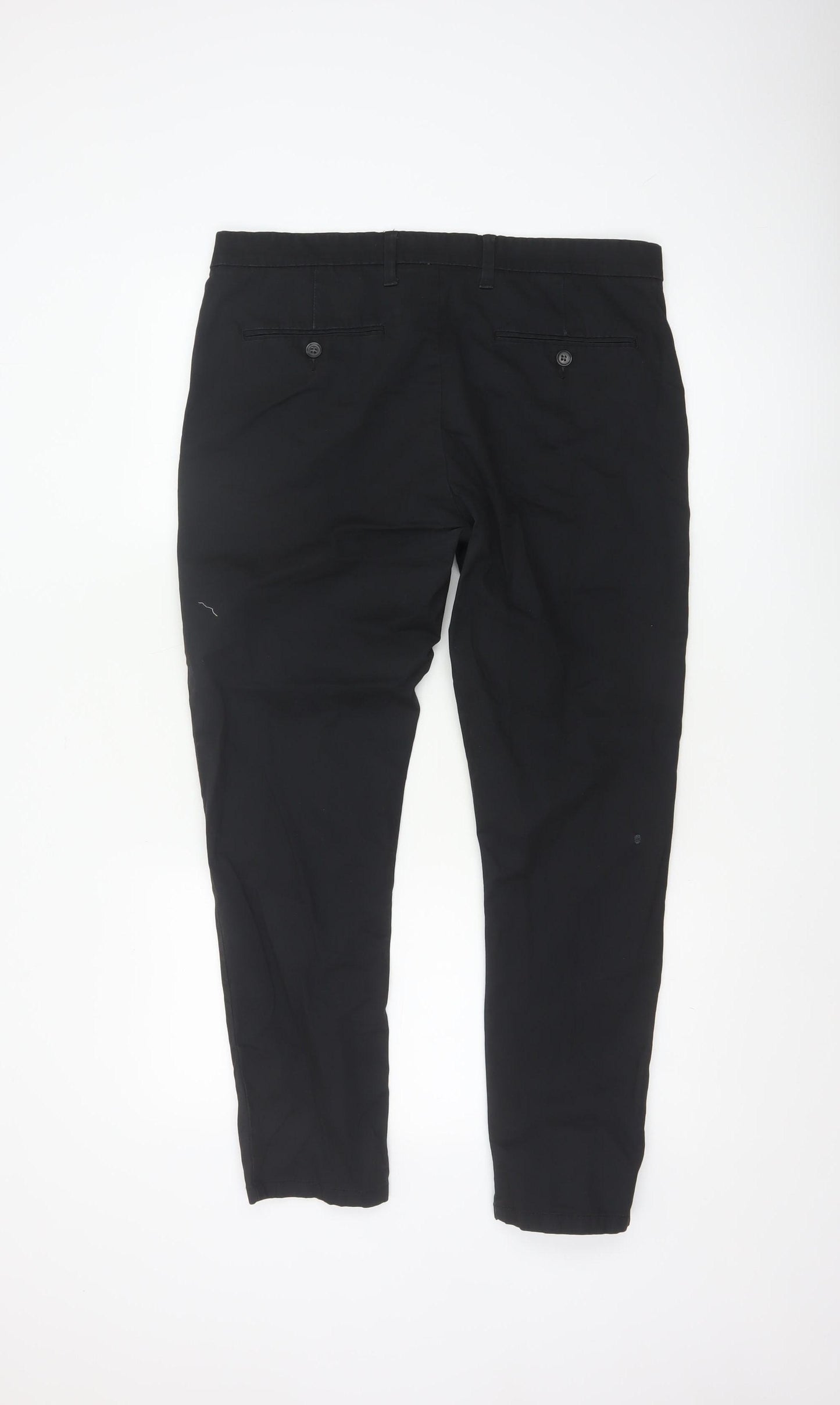 Marks and Spencer Men's Black Skinny Fit Chino Trousers 34W 29L
